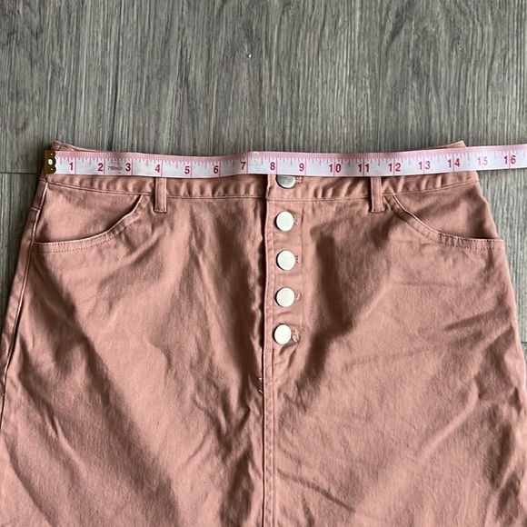 Forever 21 Pink Button Up Skirt Size M - Picture 6 of 6